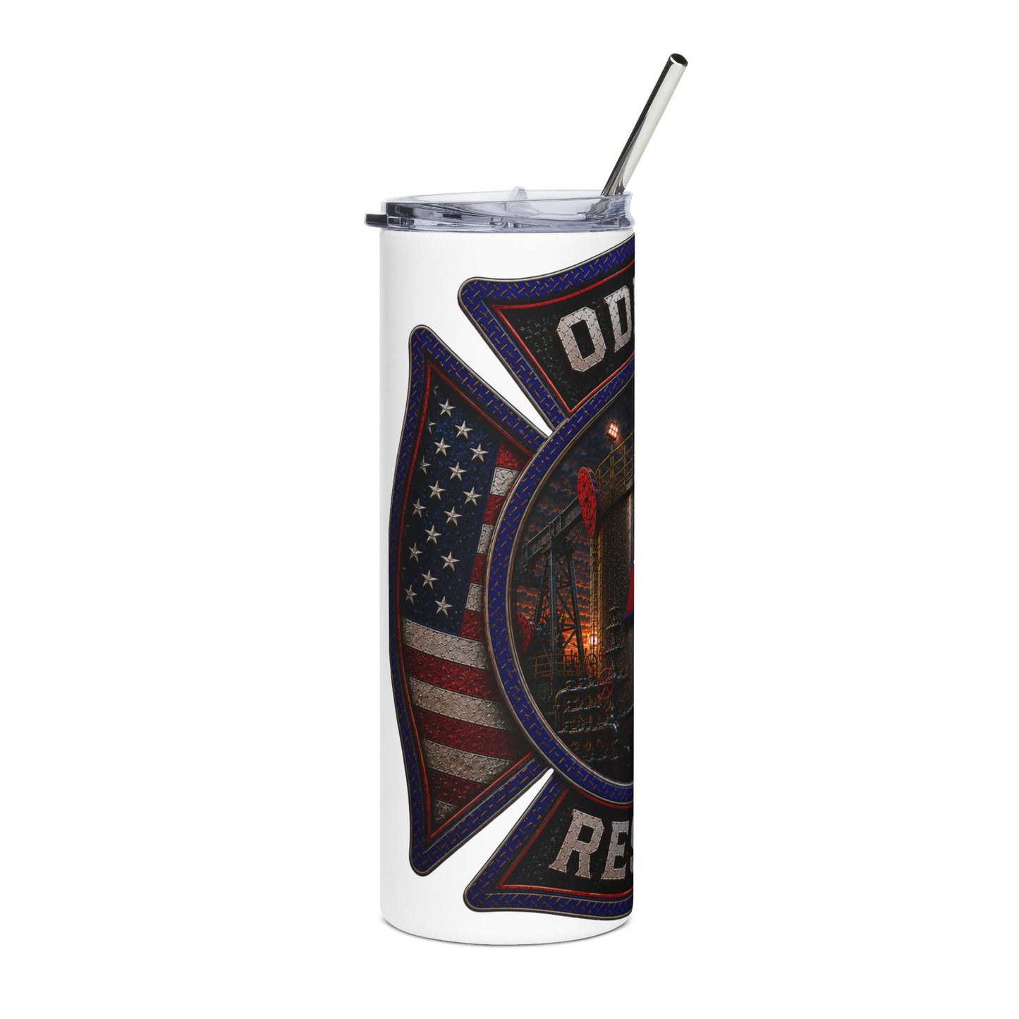 Rescue Team Stainless Steel Tumbler — Odessa Firefighter Memorial 20oz