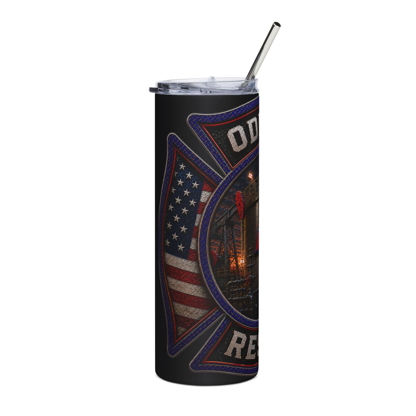 Rescue Team Stainless Steel Tumbler — Odessa Firefighter Memorial 20oz