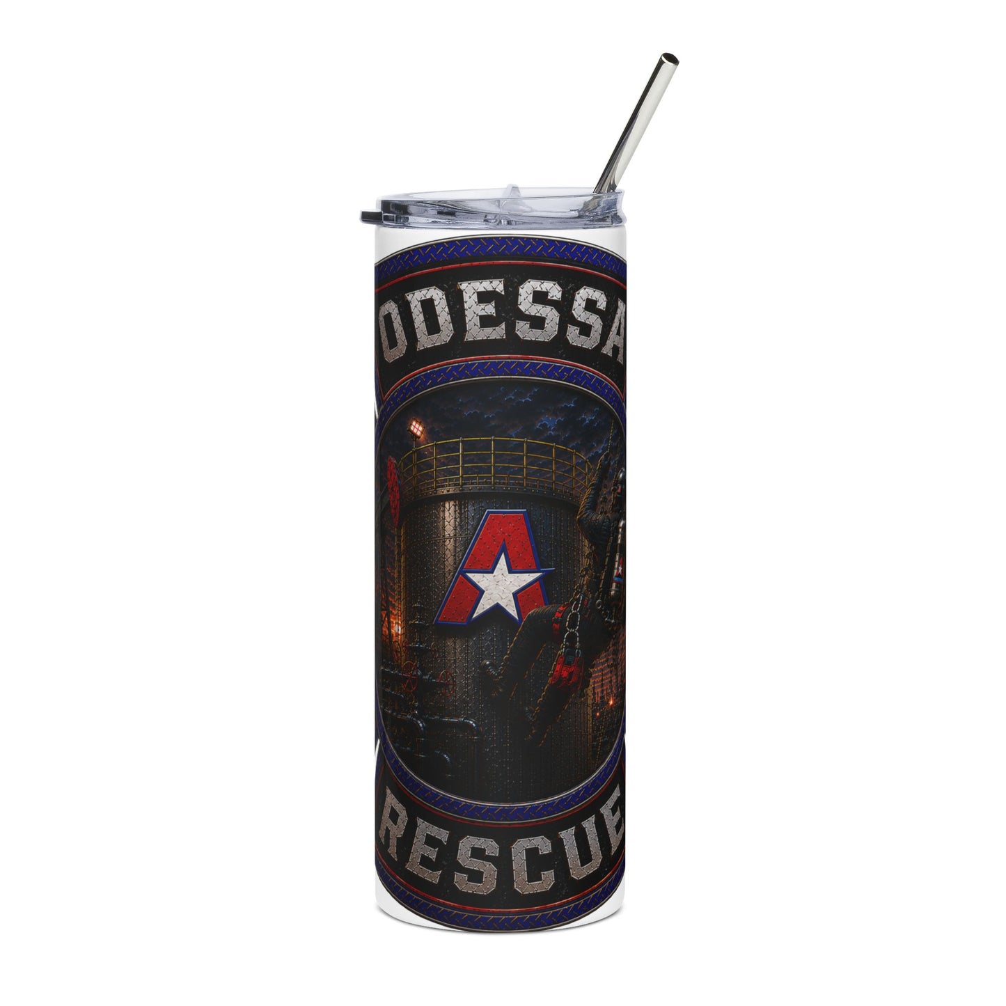 Rescue Team Stainless Steel Tumbler — Odessa Firefighter Memorial 20oz