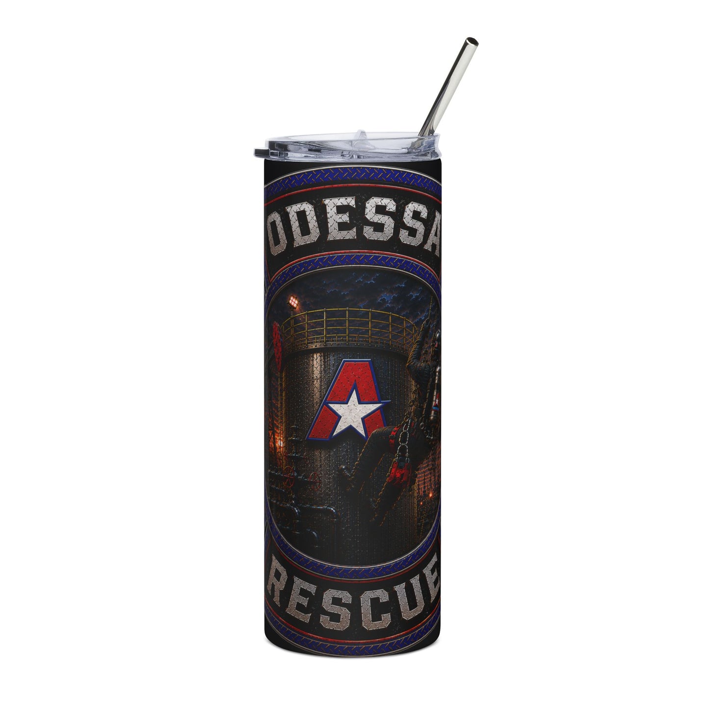 Rescue Team Stainless Steel Tumbler — Odessa Firefighter Memorial 20oz