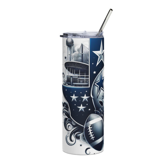 Dallas Cowboys 20oz Stainless Steel Tumbler — NFL Football Travel Cup